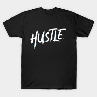 Hustle Blue and White T-Shirt